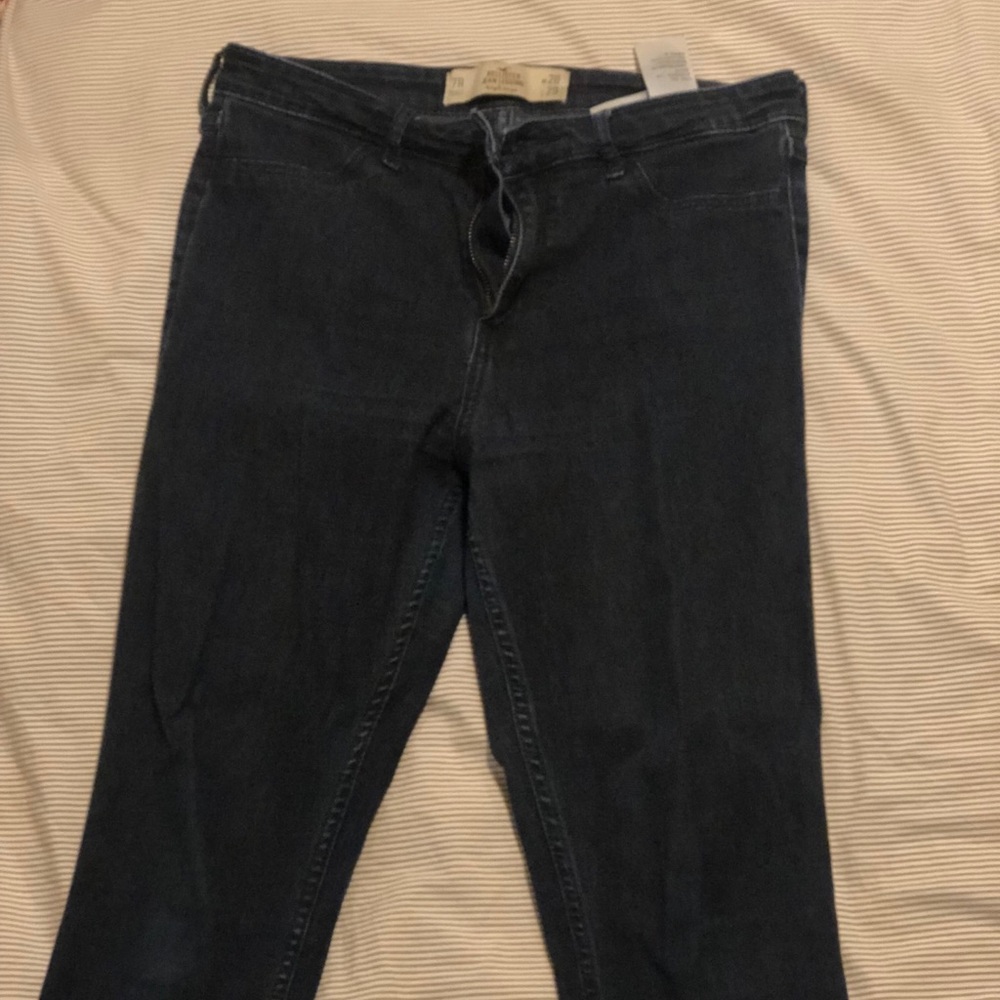 HOLLISTER JEAN LEGGING HIGH RISE DARK WASH SIZE 7